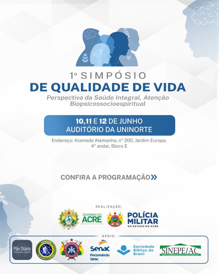Governo e PMAC realizam 1º Simpósio de Qualidade de Vida entre os dias 10 a 12 de Junho na Uninorte