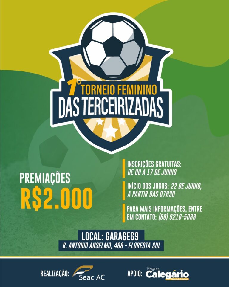 Deputado Fagner Calegário anuncia 1º torneio de futebol feminino para terceirizadas