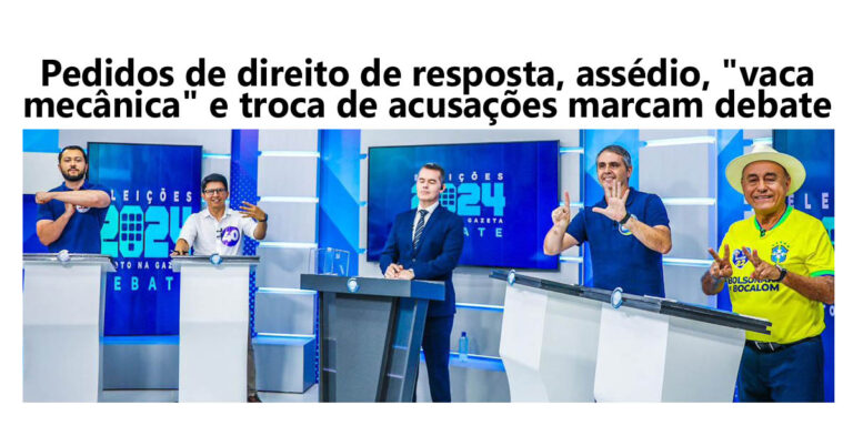 Pedidos de direito de resposta, assédio, “vaca mecânica” e troca de acusações marcam último debate antes da eleição