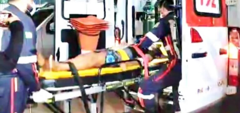 Mãe e filho ficam feridos após colisão, motorista foge sem prestar socorro