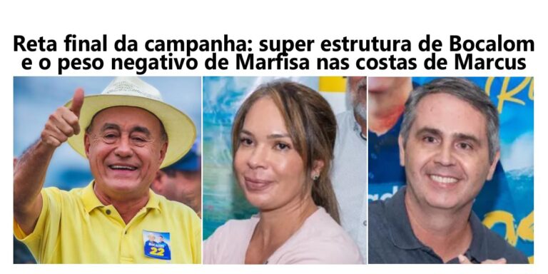 Reta final da campanha: a super estrutura de Bocalom e o peso negativo de Marfisa nas costas de Marcus Alexandre