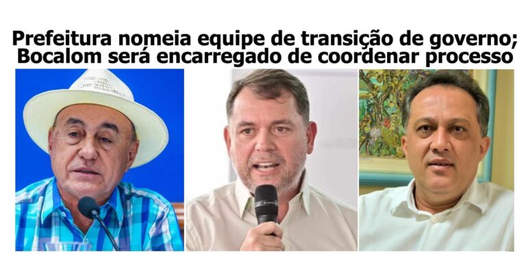 Prefeitura nomeia equipe de transição de governo; Bocalom é o encarregado de coordenar processo