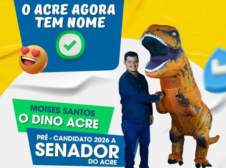 Dino Acre diz que disputará vaga no Senado em 2026: “chega de políticos velhos”, diz