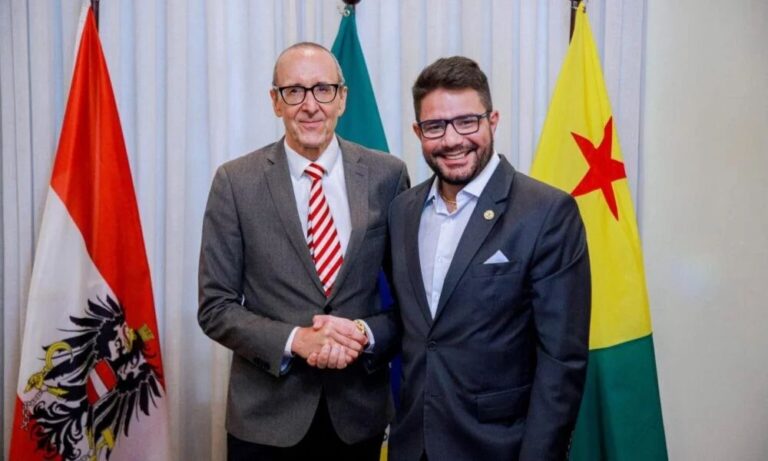 Gladson recebe embaixador da Áustria para fortalecer parceria em projetos de sustentabilidade