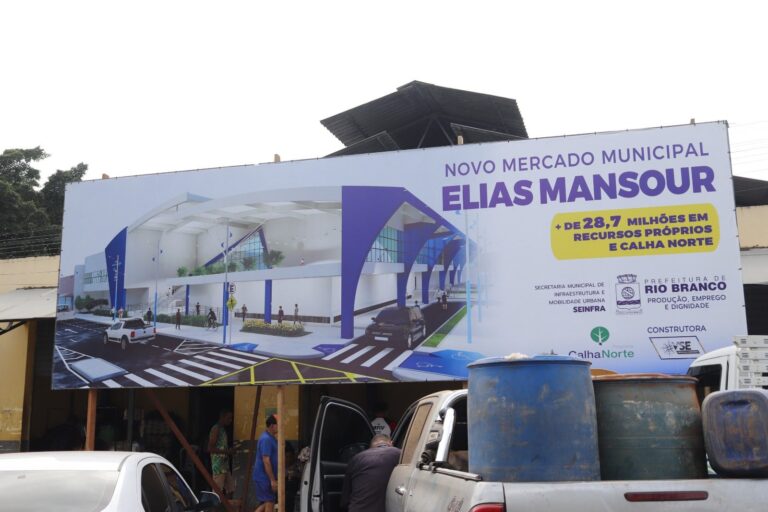 Obra do novo Mercado Elias Mansour segue cronograma e deve ser entregue em 2025