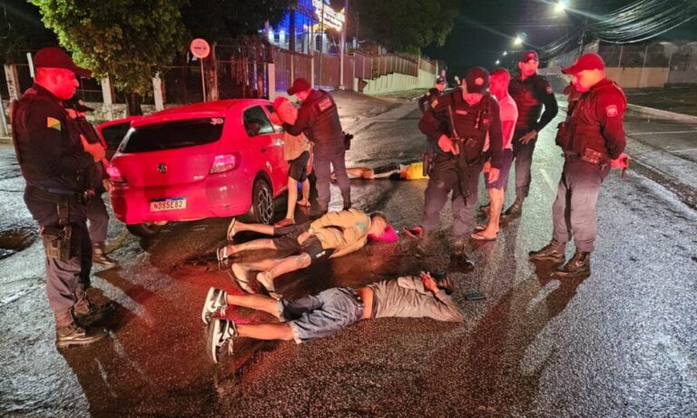 PM prende quatro suspeitos após tentativa de assalto no centro de Rio Branco