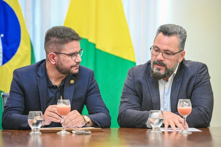 Gladson e Alan Rick discutem projetos de infraestrutura e desenvolvimento para o Acre