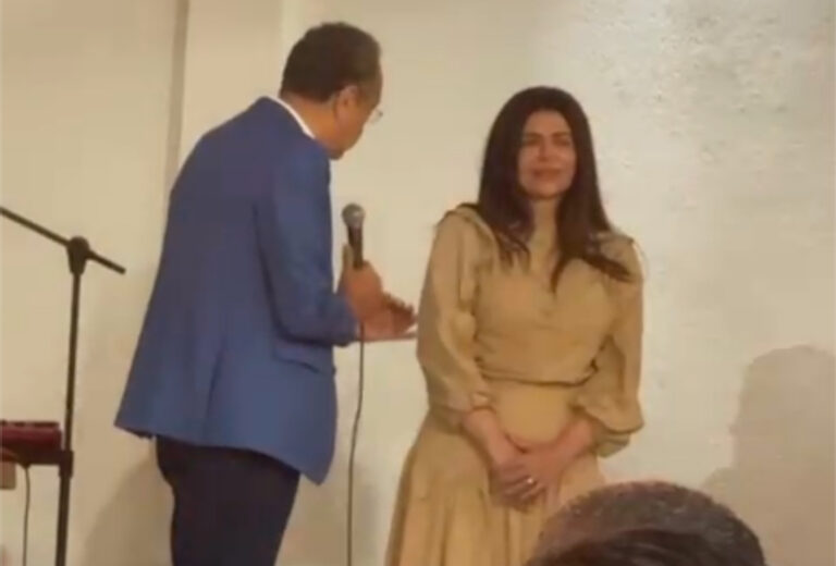 Deputada Antônia Lúcia recebe declaração de amor do esposo Silas Câmara durante jantar da Ceimadac; veja o vídeo