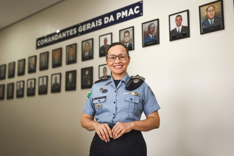 Coronel Marta Renata se torna hoje a primeira mulher da história a assumir o Comando-Geral da Polícia Militar do Acre