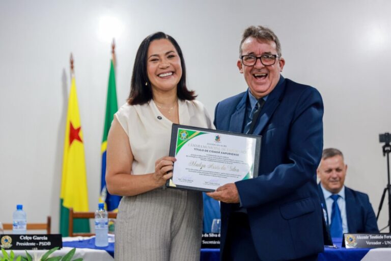 Vice-governadora Mailza recebe título de Cidadã Xapuriense e se torna mais nova conterrânea da histórica cidade do Alto Acre