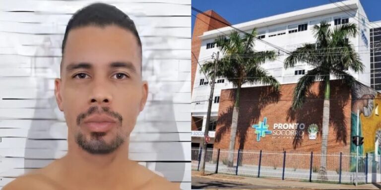 Detento foge do PS após quebrar janela de leito da ala psiquiátrica