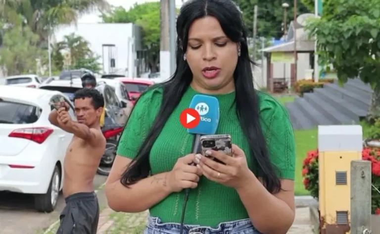 Morador em situação de rua quase acerta repórter com pedrada, em Rio Branco