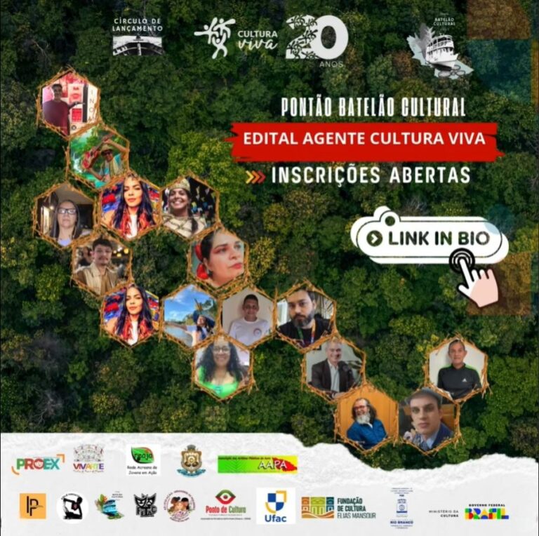 Pontão Batelão Cultural lança edital para seleção de Agentes Cultura Viva com bolsas de R$ 900