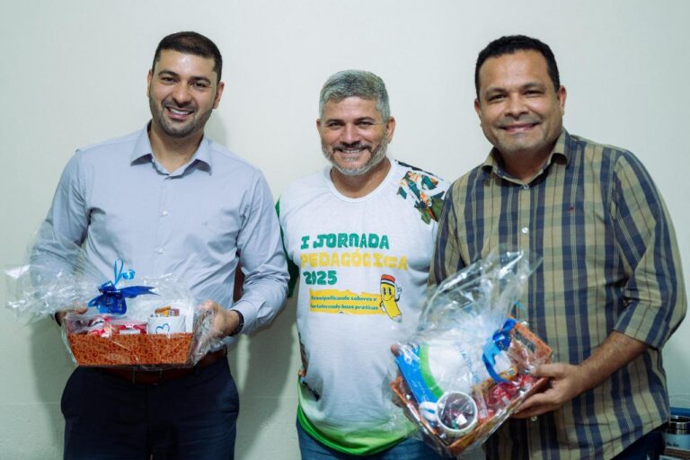 Prefeito Sérgio Lopes recebe presidente da Aleac e reforça parceria institucional com o Legislativo estadual