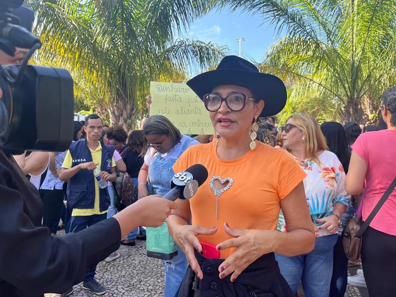 Presidente do Sinteac, Rosana Nascimento/Foto: Folha do Acre