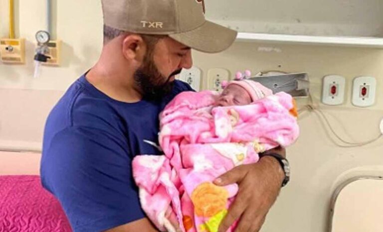Após sofrer parada cardíaca, bebê Aurora apresenta melhora e emociona família com reação surpreendente