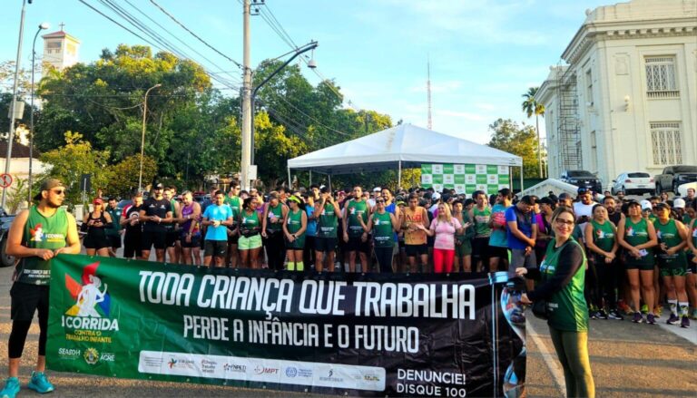 Liderada por Mailza, Corrida Contra o Trabalho Infantil reúne mais de 700 participantes em Rio Branco
