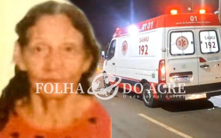 Idosa de 79 anos morre após ser atropelada em avenida movimentada de Rio Branco