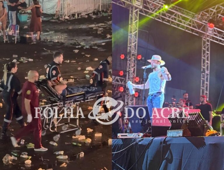 Mulher passa mal após beber demais em show de Wesley Safadão e é socorrida pelo SAMU em Cruzeiro do Sul