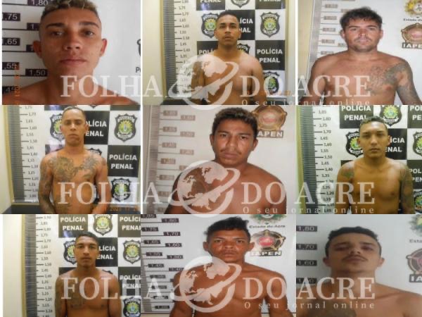 Um mês após fuga em presídio de Rio Branco, os nove foragidos seguem desaparecidos