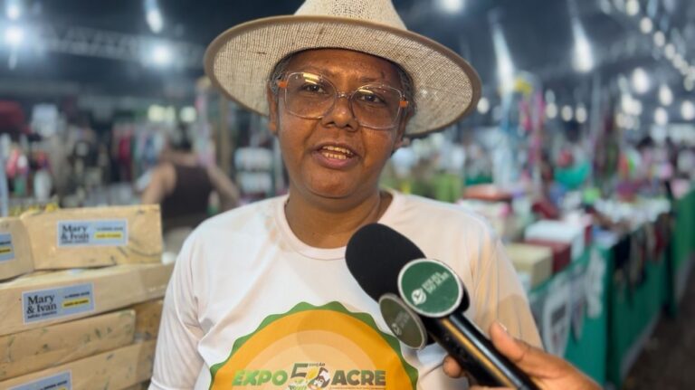 Pequena produtora da Agricultura Familiar é destaque na Expoacre 2025 com produção de sabões artesanais