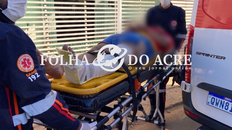 Jovem de 18 anos não habilitado colide frontalmente com viatura da Polícia Militar em Rio Branco