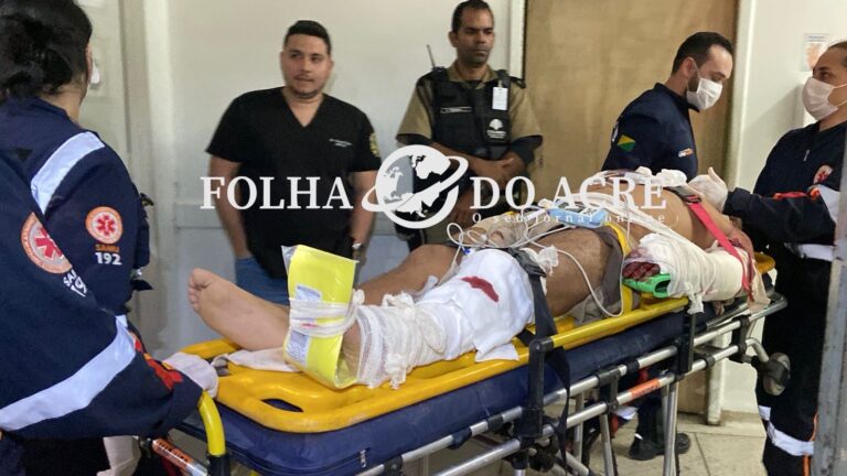 Pai e filha ficam feridos após serem atropelados por carro utilizado por criminosos no Segundo Distrito de Rio Branco