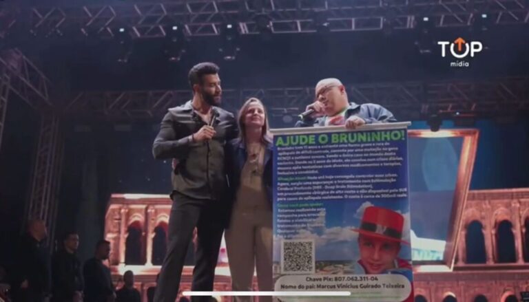 No Acre, Gusttavo Lima anuncia que vai pagar R$ 260 mil para cirurgia de criança com doença rara