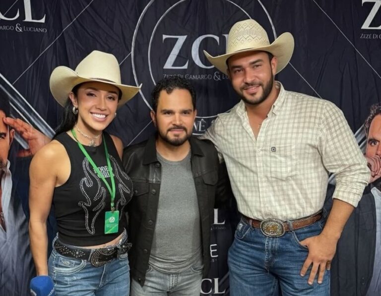 Influenciadora entra em coletiva de Zezé Di Camargo & Luciano com noivo sem credencial, enquanto imprensa é barrada sob chuva