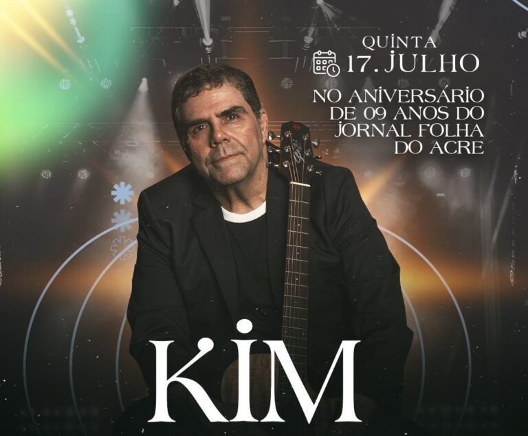 Folha do Acre celebra 9 anos com show especial do Kim, vocalista da banda Catedral, nesta quinta-feira