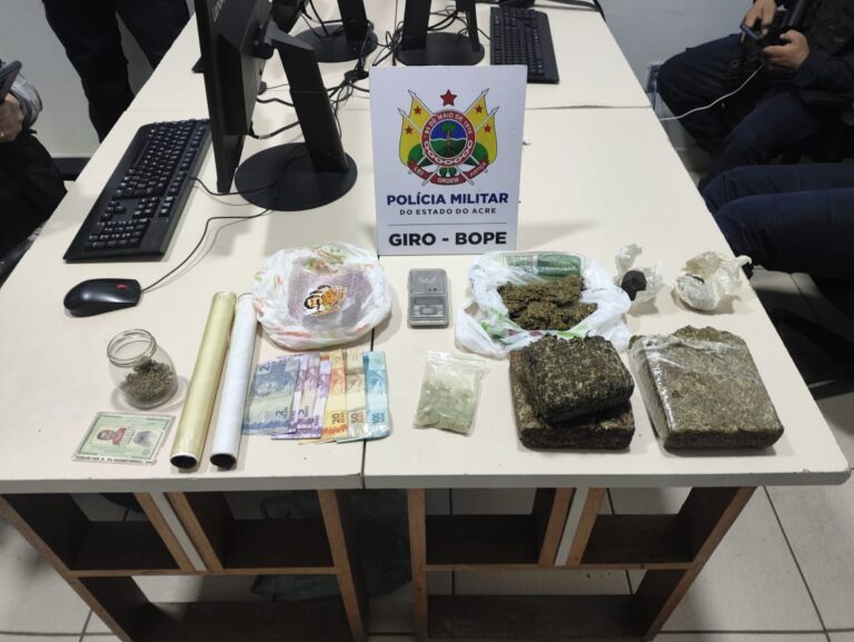 Militares do Giro apreendem entorpecentes na Estação Experimental