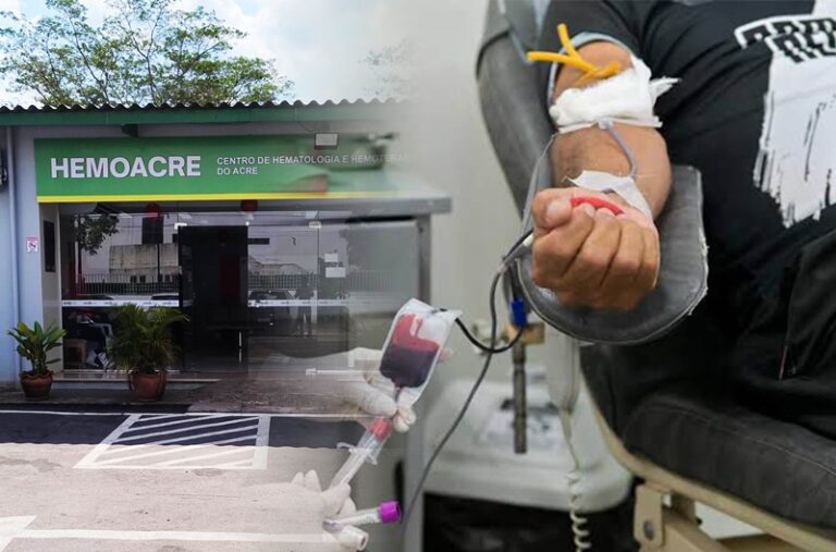 Hemoacre está com nível crítico no banco de sangue e convoca doadores dos tipos O+ e AB- em Rio Branco
