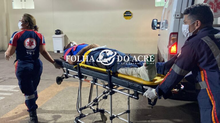 Colisão entre motos deixa entregador gravemente ferido no Segundo Distrito de Rio Branco