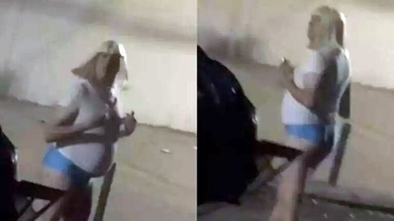 Flagra! Pastor é filmado andando de calcinha e peruca pelas ruas de Goiânia