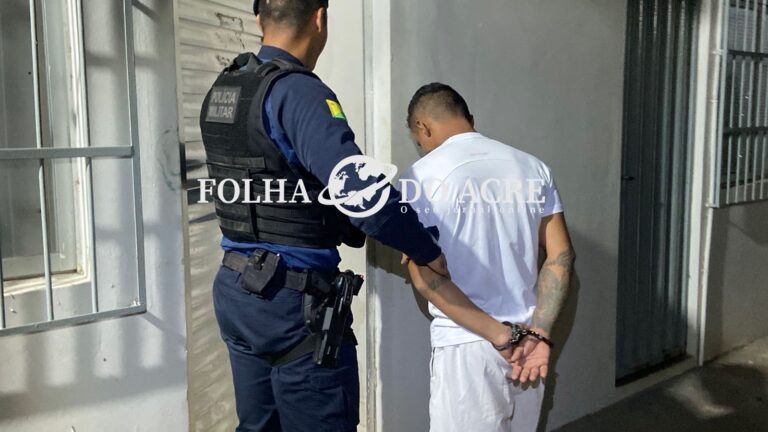 PM captura foragido da Justiça condenado a mais de 8 anos de prisão, no Segundo Distrito de Rio Branco