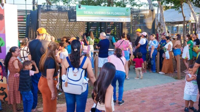 Estande do meio ambiente encerra 50ª edição da Expoacre com doação de mais de 4,7 mil mudas do Viveiro da Floresta