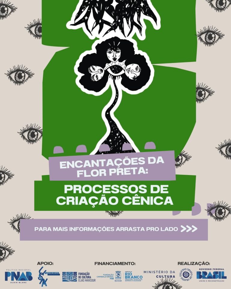 Oficina e espetáculo “Encantações da Flor Preta” chegam à Usina de Arte João Donato