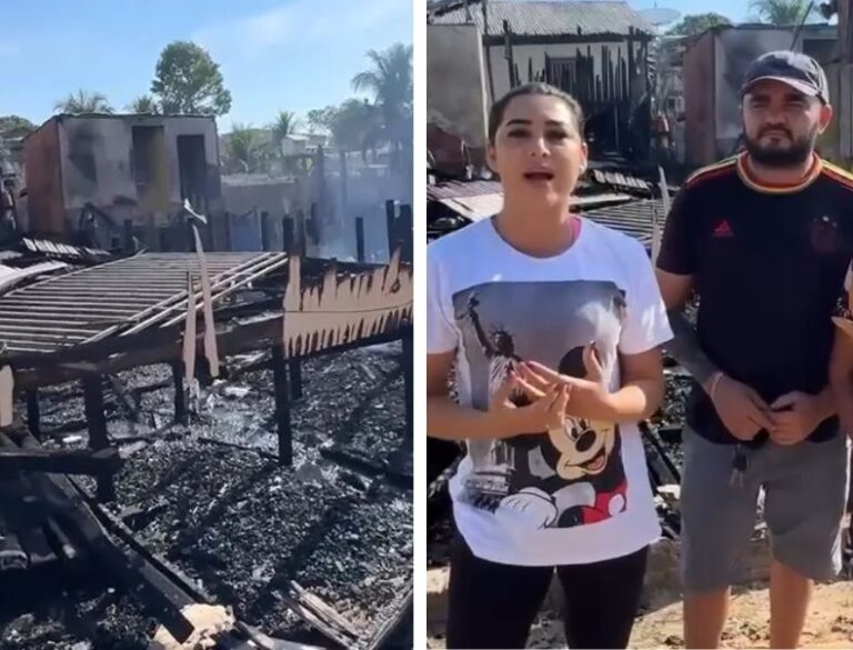 Moradores de Tarauacá organizam campanha solidária para ajudar famílias que perderam casas em incêndio