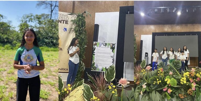 Aluna de Assis Brasil representará o Acre na Conferência Infantojuvenil pelo Meio Ambiente, em Brasília