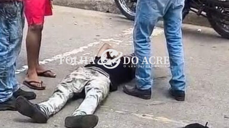 Mecânico é atropelado em Manoel Urbano, entubado e transferido para Rio Branco