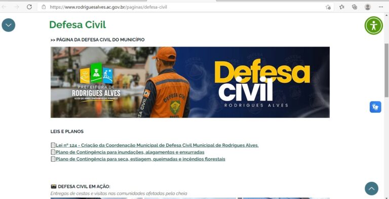 MPAC obtém decisão favorável para criação de página da Defesa Civil no interior