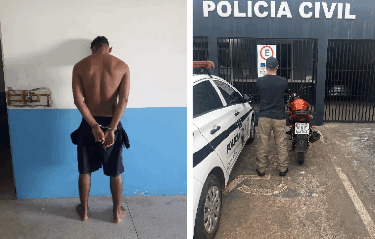 Em Senador Guiomard, Polícia Civil prende autor de furtos na zona rural e recupera moto furtada na capital