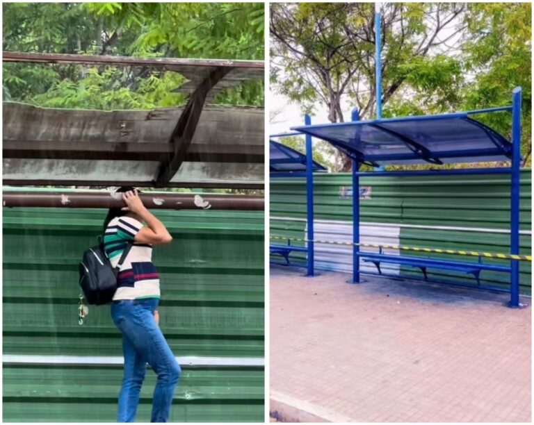 Após denúncia, prefeitura instala cobertura e revitaliza parada de ônibus no Centro de Rio Branco