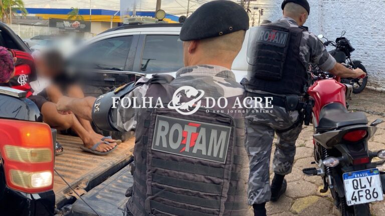 PM prende dupla com moto roubada no bairro Tucumã, em Rio Branco