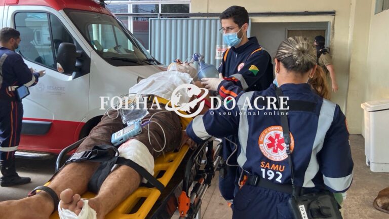 Colisão entre motos deixa monitorado da Justiça em estado gravíssimo, em Rio Branco