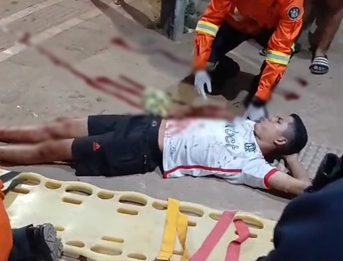 Briga com terçados termina com dois homens feridos em Xapuri; veja o vídeo