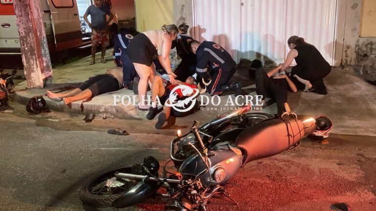 Chapeiro morre após grave colisão envolvendo duas motos no conjunto Bela Vista, em Rio Branco