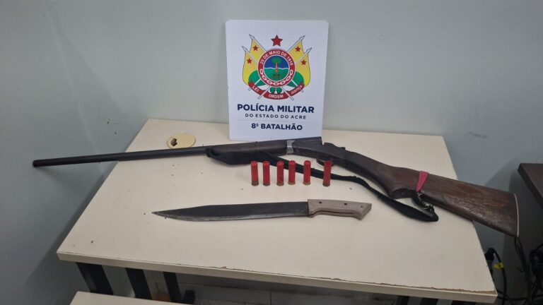 Homem é preso pela Polícia Militar após agredir e ameaçar ex-companheira em Sena Madureira