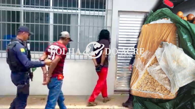 PM prende falsos pedreiros com mais de 1 kg de cloridrato de cocaína no Segundo Distrito de Rio Branco