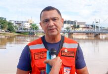 Inmet emite alerta de chuvas intensas e Defesa Civil prevê risco de transbordamento do Rio Acre